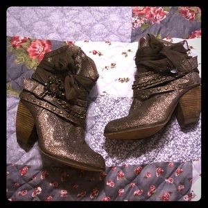 Sparkly brown boots